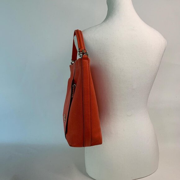 Coach orange leather tote bag - Picture 8 of 8